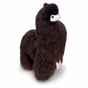 Inkari maskotka alpaka przytulanka 100% naturalna wełna z alpaki z Peru. Zabawka dla dzieci.