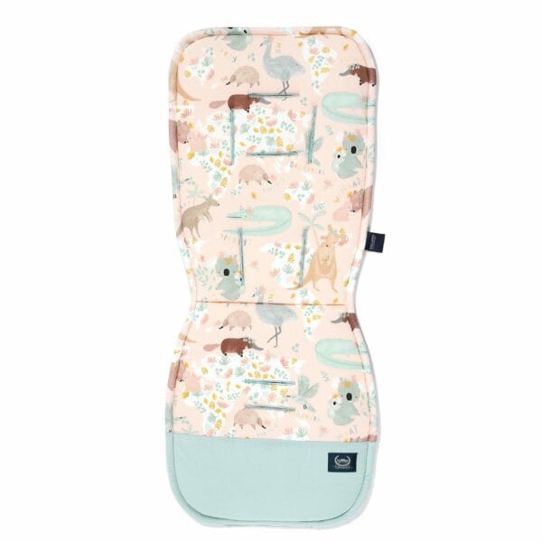 La Millou Organic Stroller Pad Dundee & Firends Pink Velvet Smoke Mint Jersey Collection