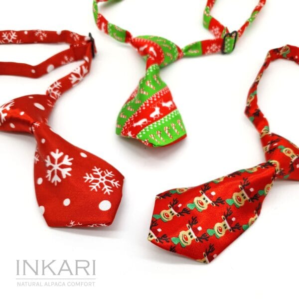 Inkari Krawat Świąteczny Bożonarodzeniowy Red Rudolf