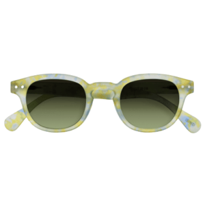 Izipizi Okulary przeciwsłoneczne dla dzieci Junior Sun #C Joyful Cloud Palm Green Lenses