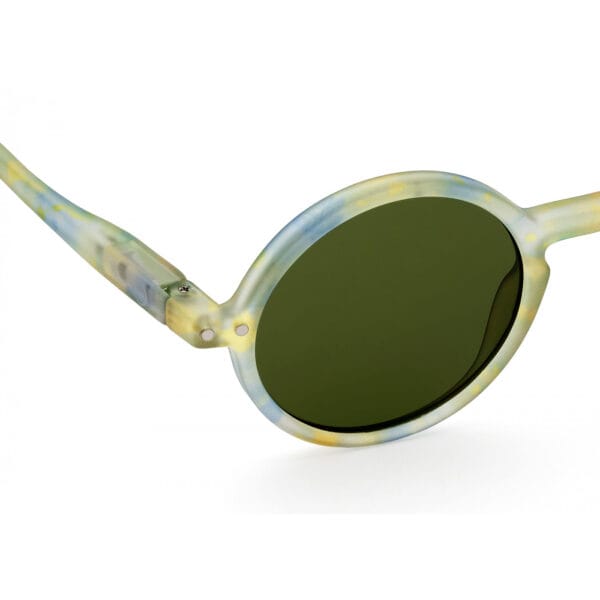 Izipizi Okulary przeciwsłoneczne dla dzieci Junior Sun #G Joyful Cloud Palm Green Lenses