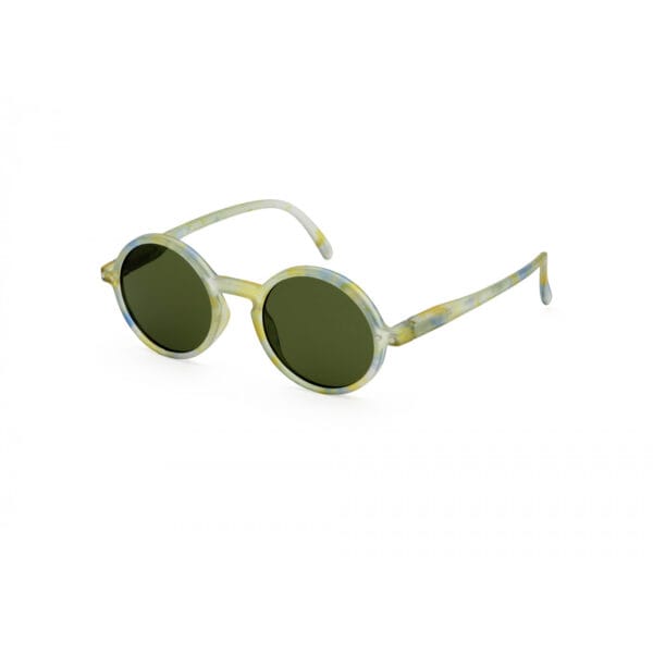 Izipizi Okulary przeciwsłoneczne dla dzieci Junior Sun #G Joyful Cloud Palm Green Lenses