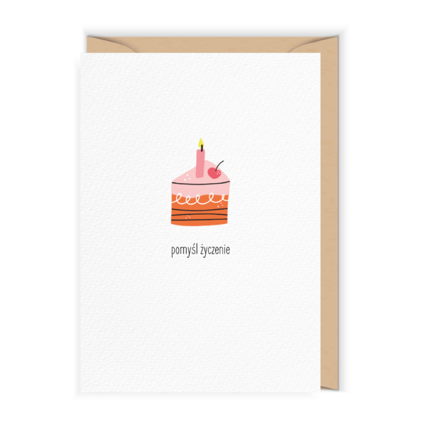 Cudowianki kartka urodzinowa Pomyśl życzenie
