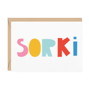 Cudowianki kartka okolicznościowa na przeprosiny Sorki