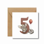 Hi Little Kartka urodzinowa 5 lat