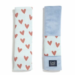 La Millou Ochraniacze na pasy Heartbeat Blue, seatbelt cover