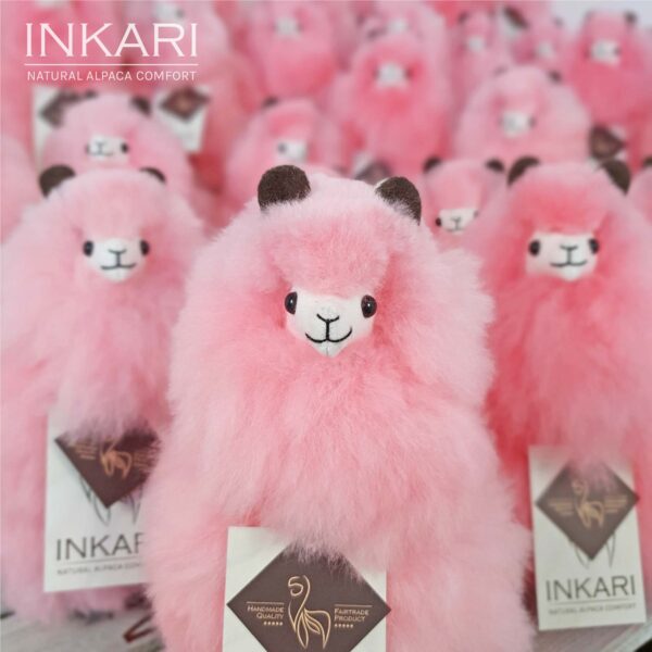 Inkari maskotka alpaka średnia Cotton Candy kolekcja limitowana Prezent na Komunię