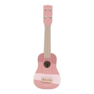 Little Dutch Gitara drewniana róż dla dziecka zabawka.