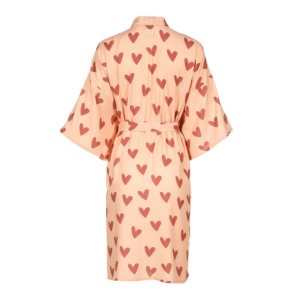 La Millou Kimono Bambusowe HEARTBEAT PINK. Kimono, szlafrok dla dorosłych.