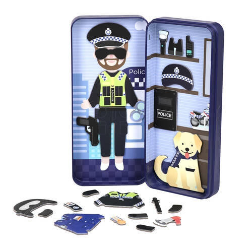 Układanka magnetyczna - Policjant od mierEdu. Zestaw magnetyczny, zabawka dla dzieci.