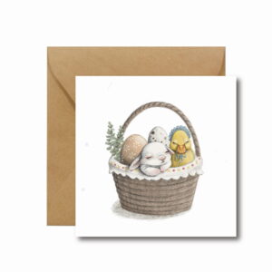 Hi Little kartka świąteczna na Wielkanoc Easter Bunny