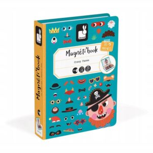 Janod Magnetyczna układanka Śmieszne buzie Chłopiec Magnetibook J02716