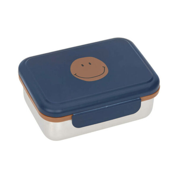 Lassig Lunchbox ze stali nierdzewnej Little Gang Smile navy