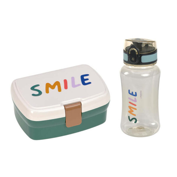 Lassig Zestaw Lunchbox + Tritanowa butelka Little Gang Smile