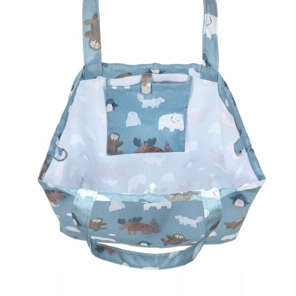 La Millou torba Shopper Bag Arctic Friends z kieszonką na ramię do wózka