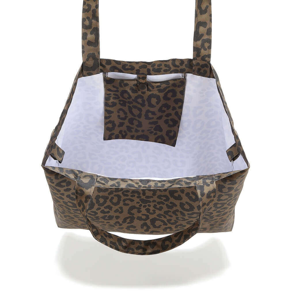 La Millou Torba Shopper Bag L Leopard Choco by Magdalena Lamparska