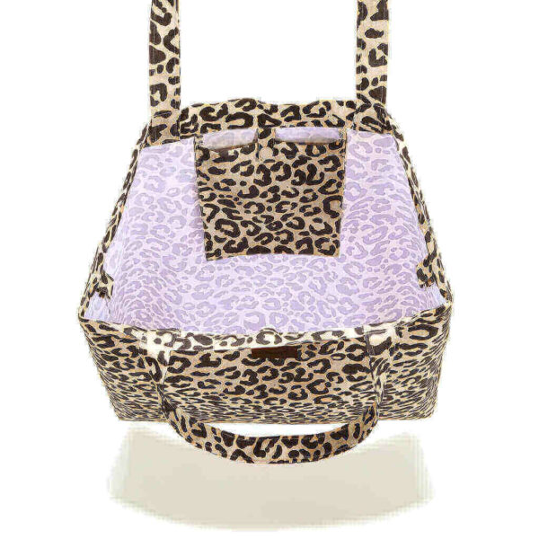 La Millou Torba Shopper Bag L Leopard Cream by Magdalena Lamparska