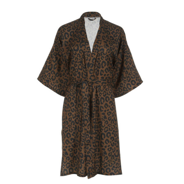 Kimono Bambusowe LEOPARD CHOCO by Magdalena Lamparska