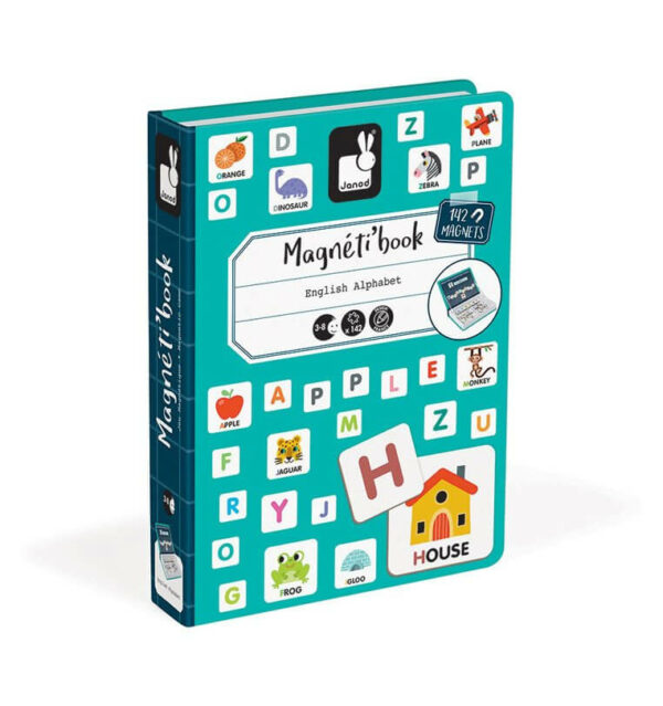 Janod Magnetyczna układanka Alfabet angielski Magnetibook