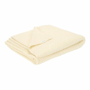 Little Dutch Kocyk dzianinowy kremowy 70x100 cm Pure Soft White