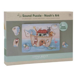 Little Dutch drewniane puzzle dźwiękowe Arka Noego FSC LD7056