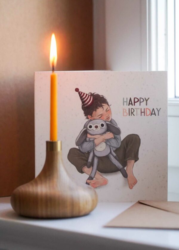 HI LITTLE Kartka na urodziny Happy Birthday Boy KO089