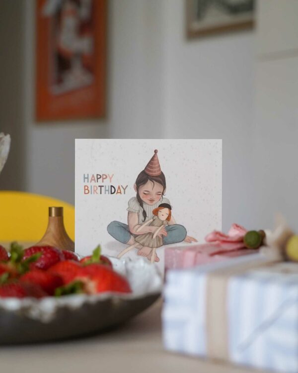 HI LITTLE Kartka na urodziny Happy Birthday Girl KO088