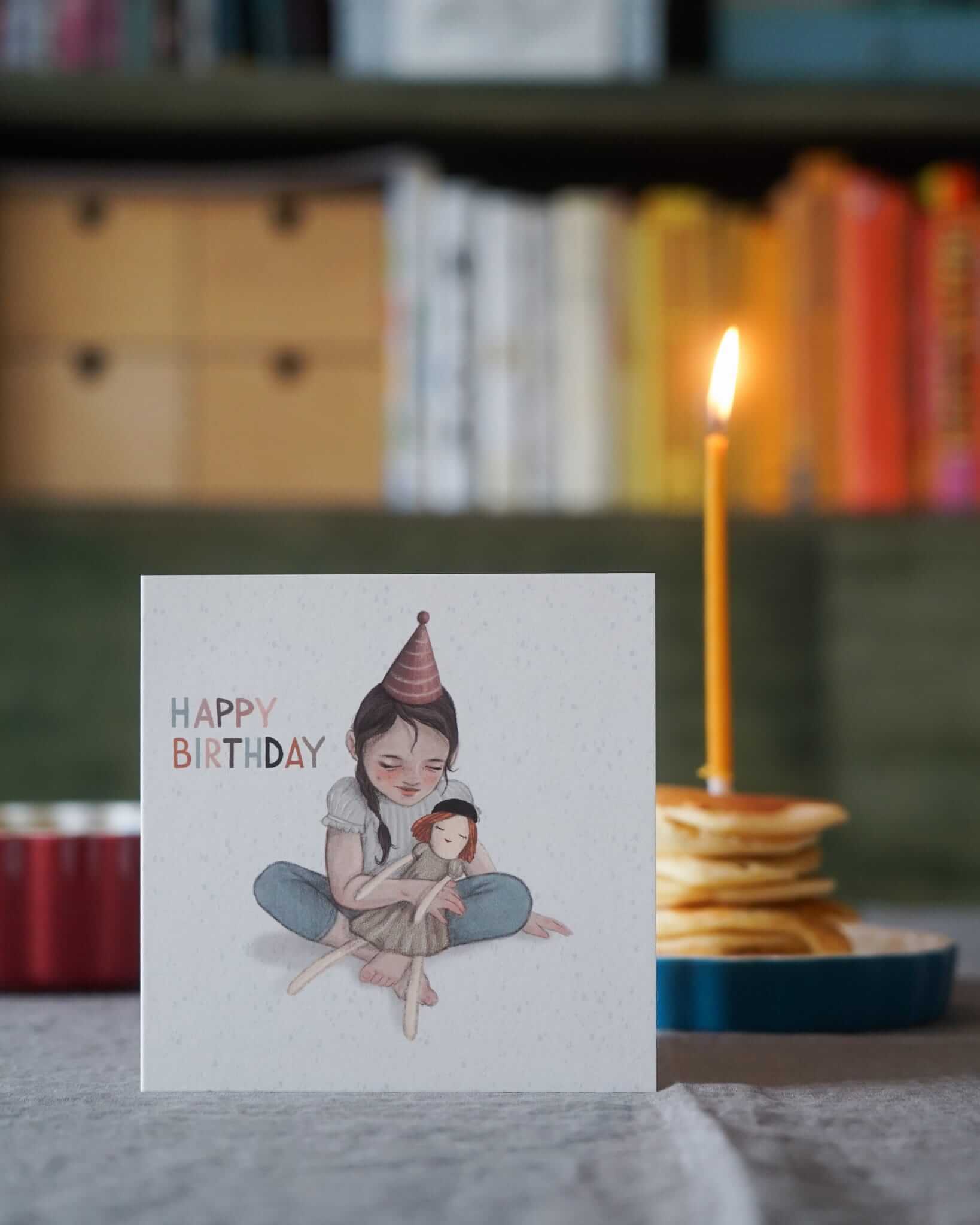 HI LITTLE Kartka na urodziny Happy Birthday Girl KO088