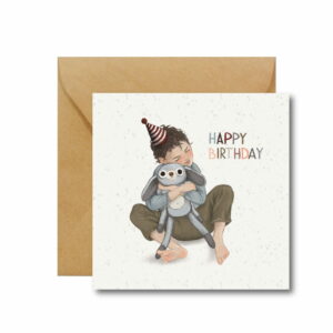 HI LITTLE Kartka na urodziny Happy Birthday Boy KO089