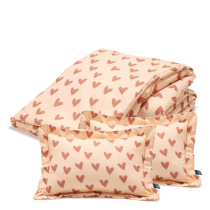 La Millou Komplet Pościeli bawełnianej XXL Heartbeat Pink