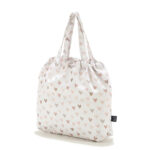 La Millou Torba Shopper Bag z kieszonką Heartbeat Beige na ramię