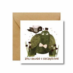 HI LITTLE Kartka na ślub - Żyli długo i szczęśliwie KO086