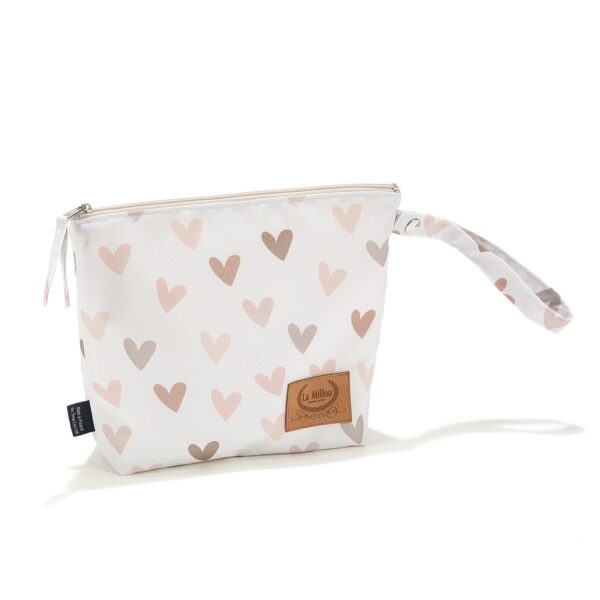 La Millou Kosmetyczka wodoodporna Heartbeat Beige XL