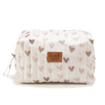 La Millou Kosmetyczka Ortalion Heartbeat Beige pikowana
