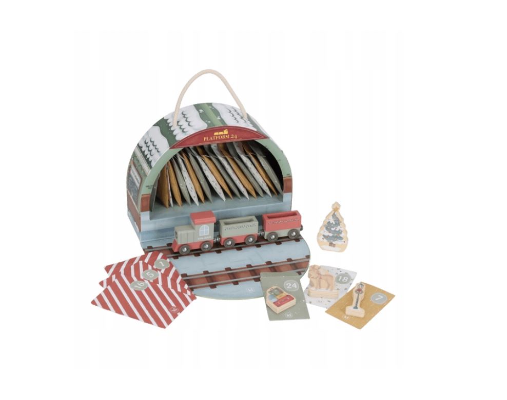 Little Dutch drewniany Kalendarz adwentowy w walizeczce FSC X-MAS