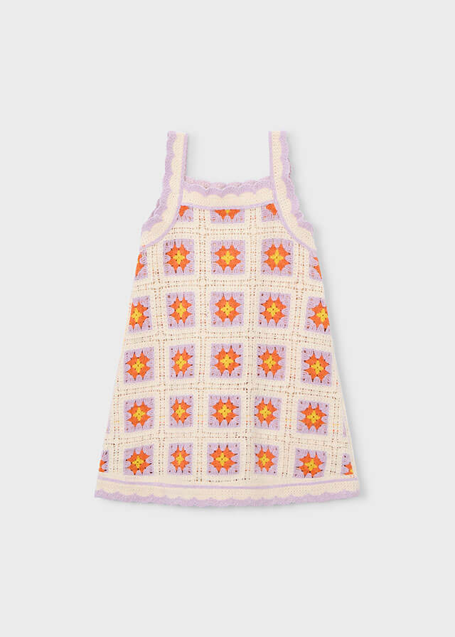 Mayoral Sukienka letnia crochet dla dziewczynki 3935-67