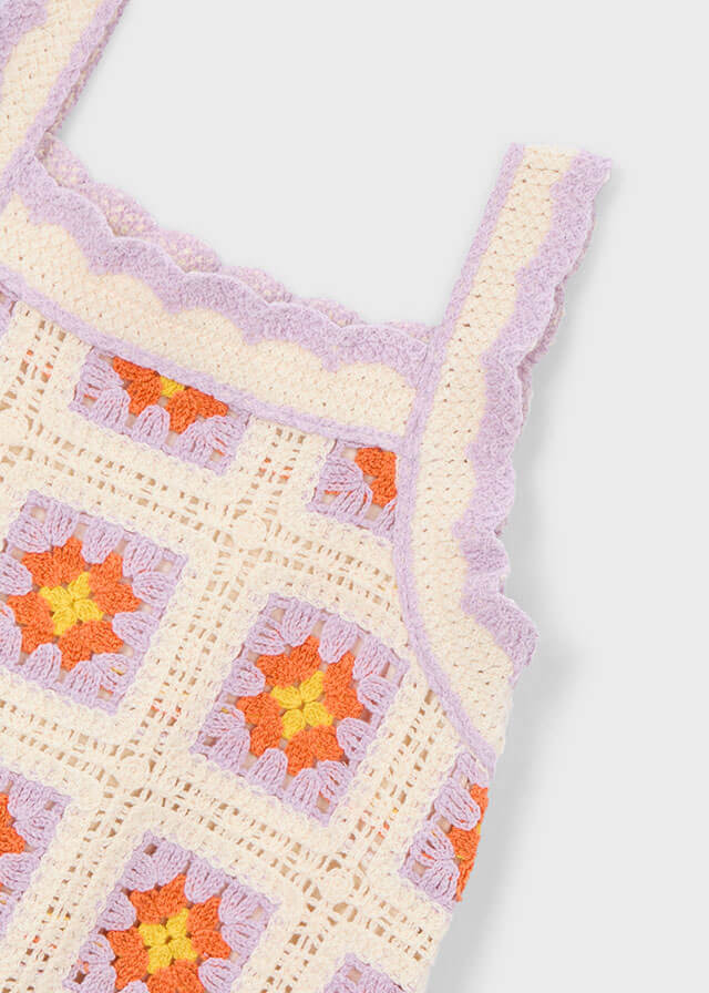 Mayoral Sukienka letnia crochet dla dziewczynki 3935-67