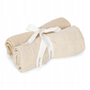 Little Dutch Otulacze pieluszki muślinowe 70 x 70 cm (2 szt.) Pure Soft Beige