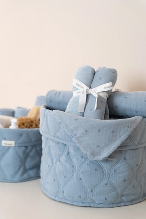 Little Dutch Otulacze muślinowe 70 x 70 cm (2 szt.) Pure Denim Blue