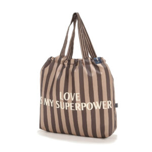 La Millou Torba Shopper Bag L Stripes Brown