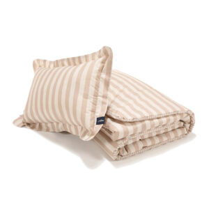 La Millou Komplet Pościeli bawełnianej Stripes Beige