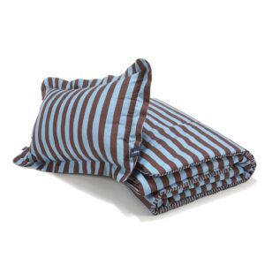 La Millou Komplet Pościeli bawełnianej Stripes Blue