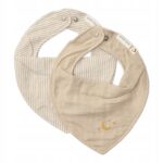 Little Dutch Apaszko-bandanka muślinowa - zestaw 2 szt. Pure Soft Beige