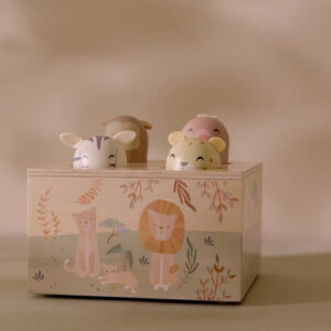 Little Dutch Drewniana zabawka pop-up Safari Friends FSC LD7465