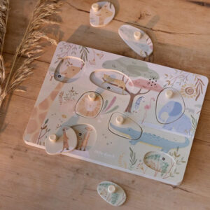 Little Dutch Puzzle dźwiękowe Safari Friends FSC LD7440