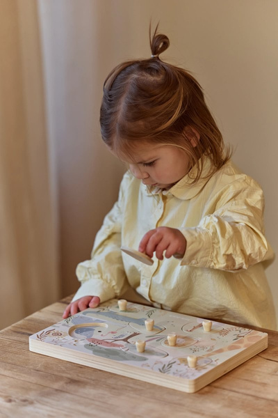 Little Dutch Puzzle dźwiękowe Safari Friends FSC LD7440